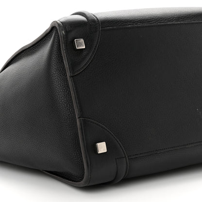 Celine Drummed Calfskin Mini Luggage Black 8 of 15