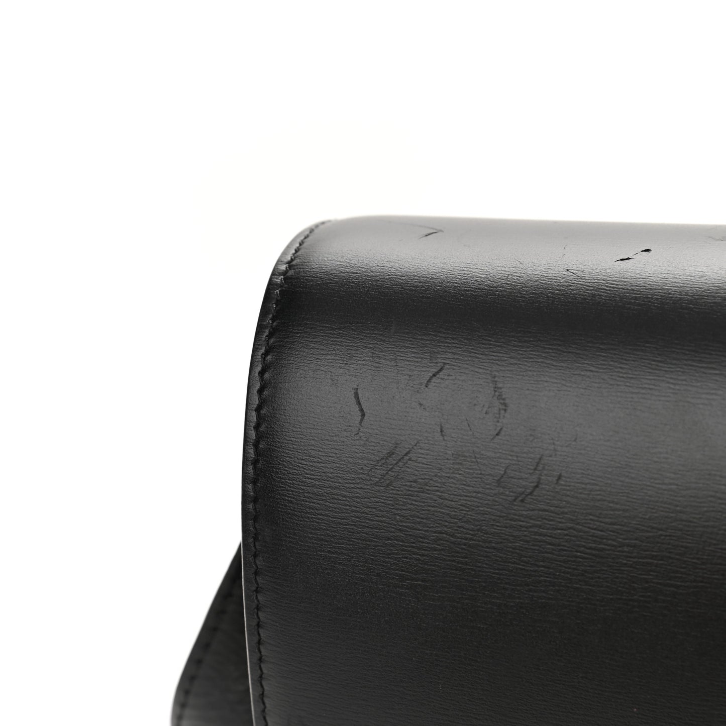 Box Calfskin Medium Classic Box Flap Bag Black