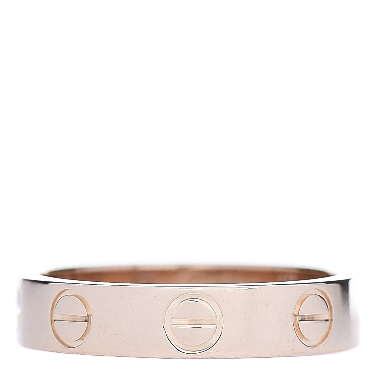 18K Pink Gold 3.5mm LOVE Wedding Band Ring 47 4