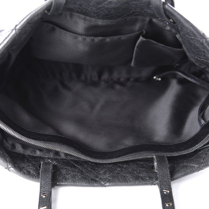 Chanel Glazed Calfskin Large On The Road Tote Black 5 of 14