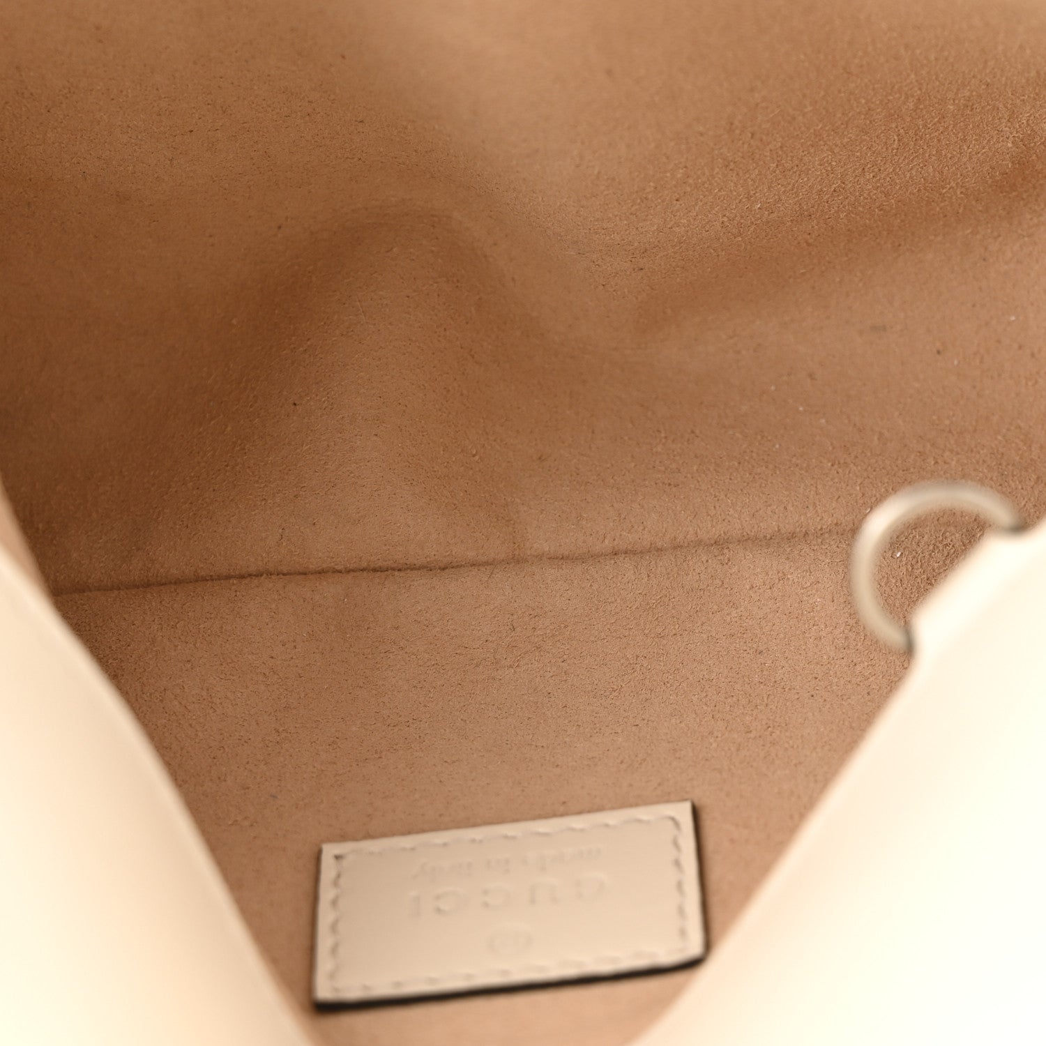 Gucci Calfskin Matelasse Monochrome GG Marmont Chain Belt Bag Mystic White 5 of 12