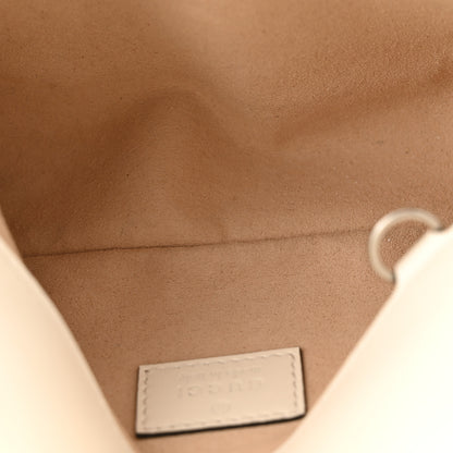 Gucci Calfskin Matelasse Monochrome GG Marmont Chain Belt Bag Mystic White 5 of 12