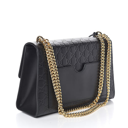 Gucci Guccissima Medium Padlock Shoulder Bag Black 2 of 7