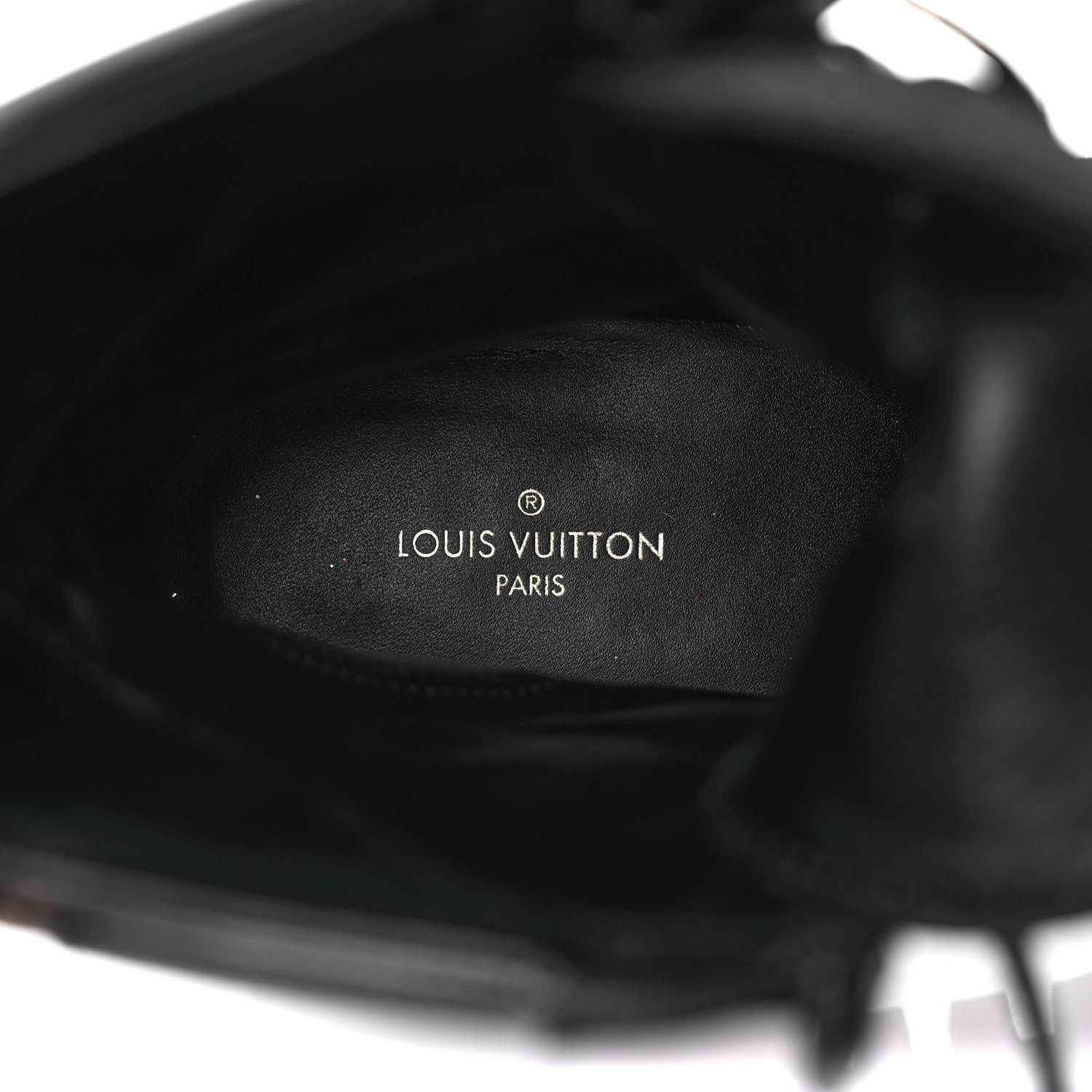 Louis Vuitton Suede Calfskin Monogram LV Black Heart Laureate Platform Desert Boots 37.5 Black 7 of 9