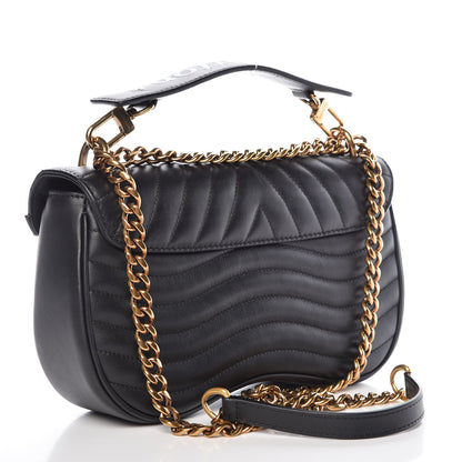 Louis Vuitton Calfskin New Wave Chain MM Black 3 of 10