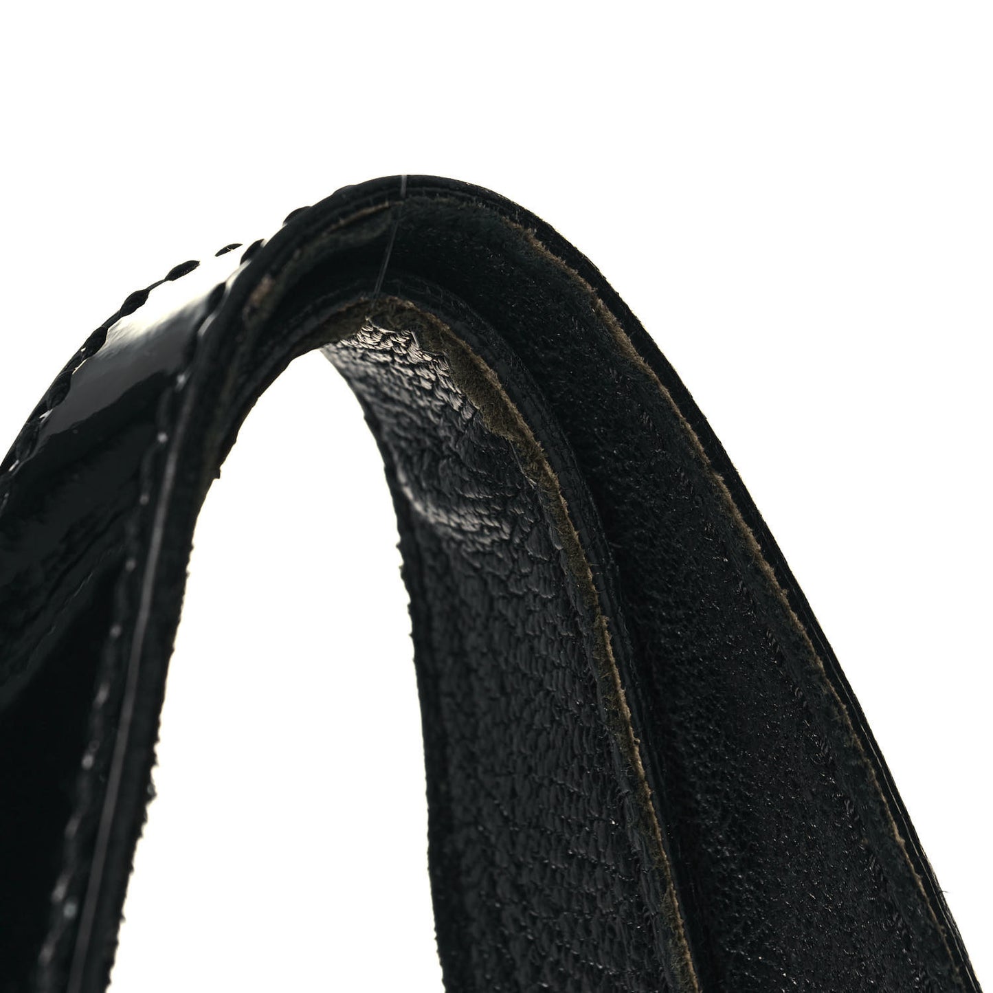 Nappa Patent Large B Bag Black