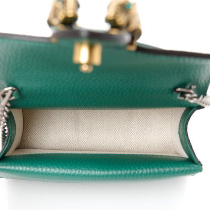 Gucci Dollar Calfskin Crystal Mini Dionysus Top Handle Bag Emerald 5 of 10