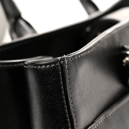 Chanel Calfskin Cerf Executive Shopper Tote Black 12 of 12