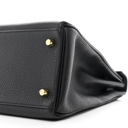 Hermes Togo Kelly Retourne 28 Black 10 of 11