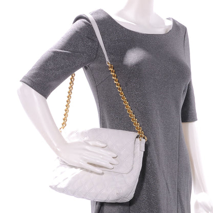 Marc Jacobs Leather Quilted The Large Single White 2 of 8