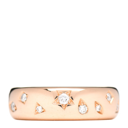 Pomellato 18K Rose Gold Diamond Iconica Band Ring 53 6.5 1 of 4