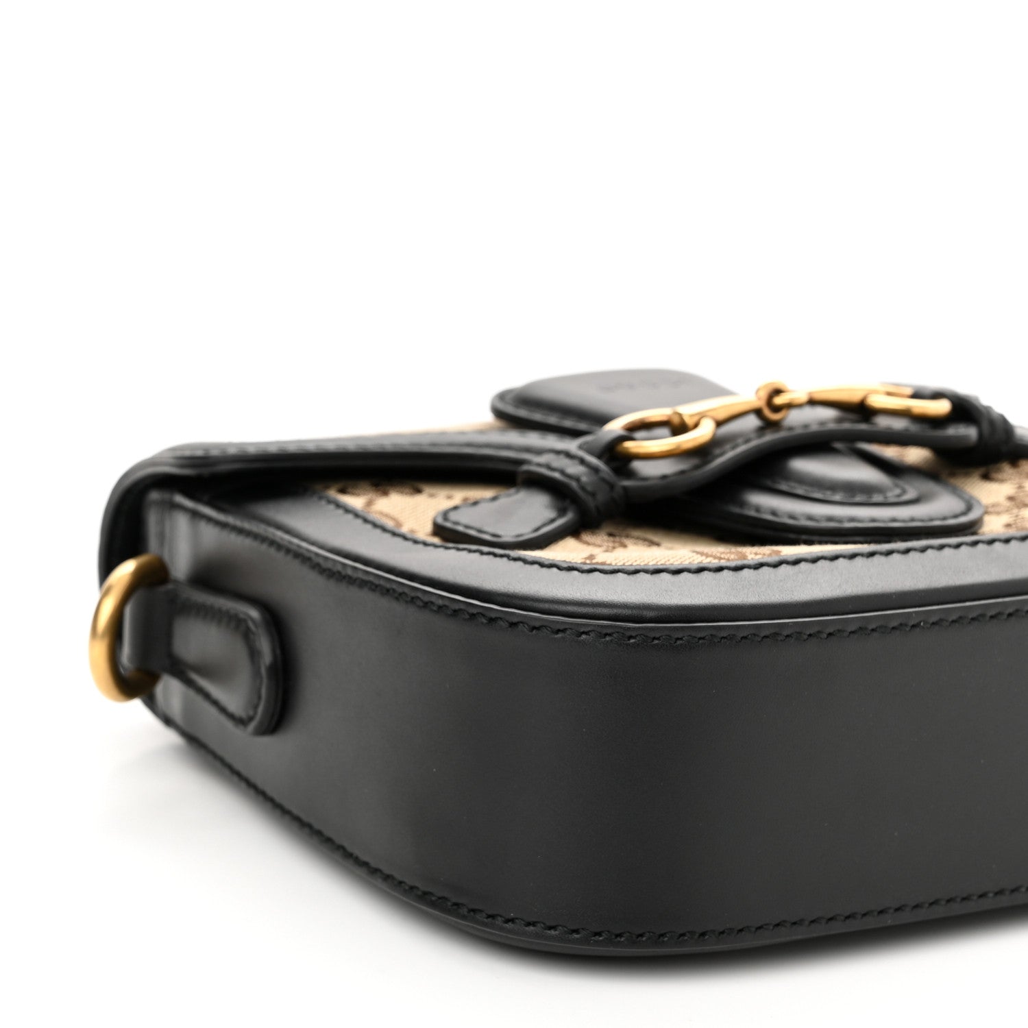 Gucci Monogram Small Lady Web Shoulder Bag Beige Black 8 of 9