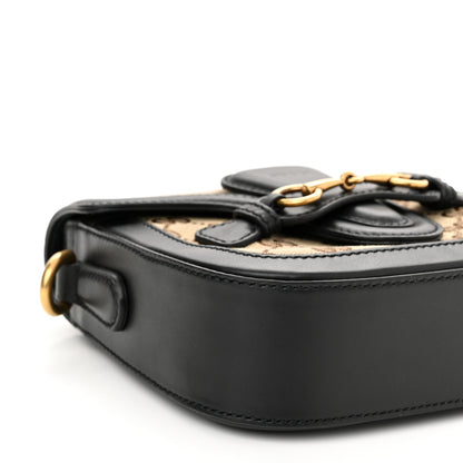 Gucci Monogram Small Lady Web Shoulder Bag Beige Black 8 of 9