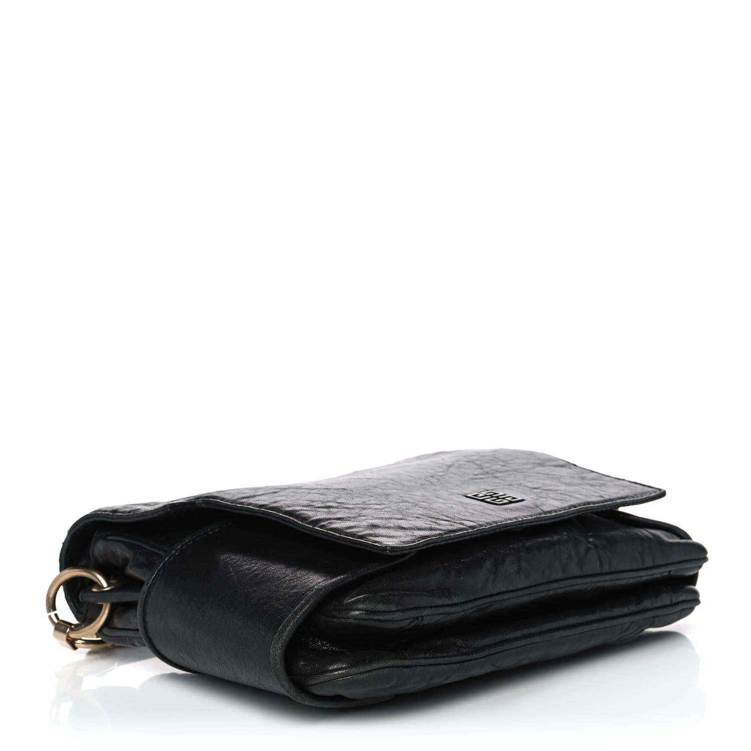 Givenchy Pebbled Lambskin Melancholia Shoulder Bag Black 3 of 10
