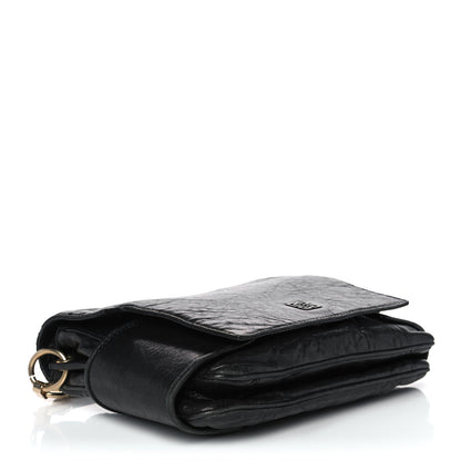 Givenchy Pebbled Lambskin Melancholia Shoulder Bag Black 3 of 10