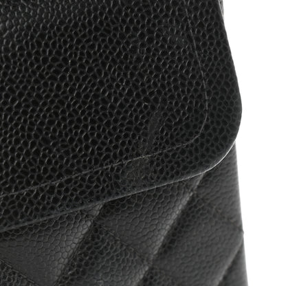Chanel Caviar Quilted Medium Double Flap Black 14 of 17