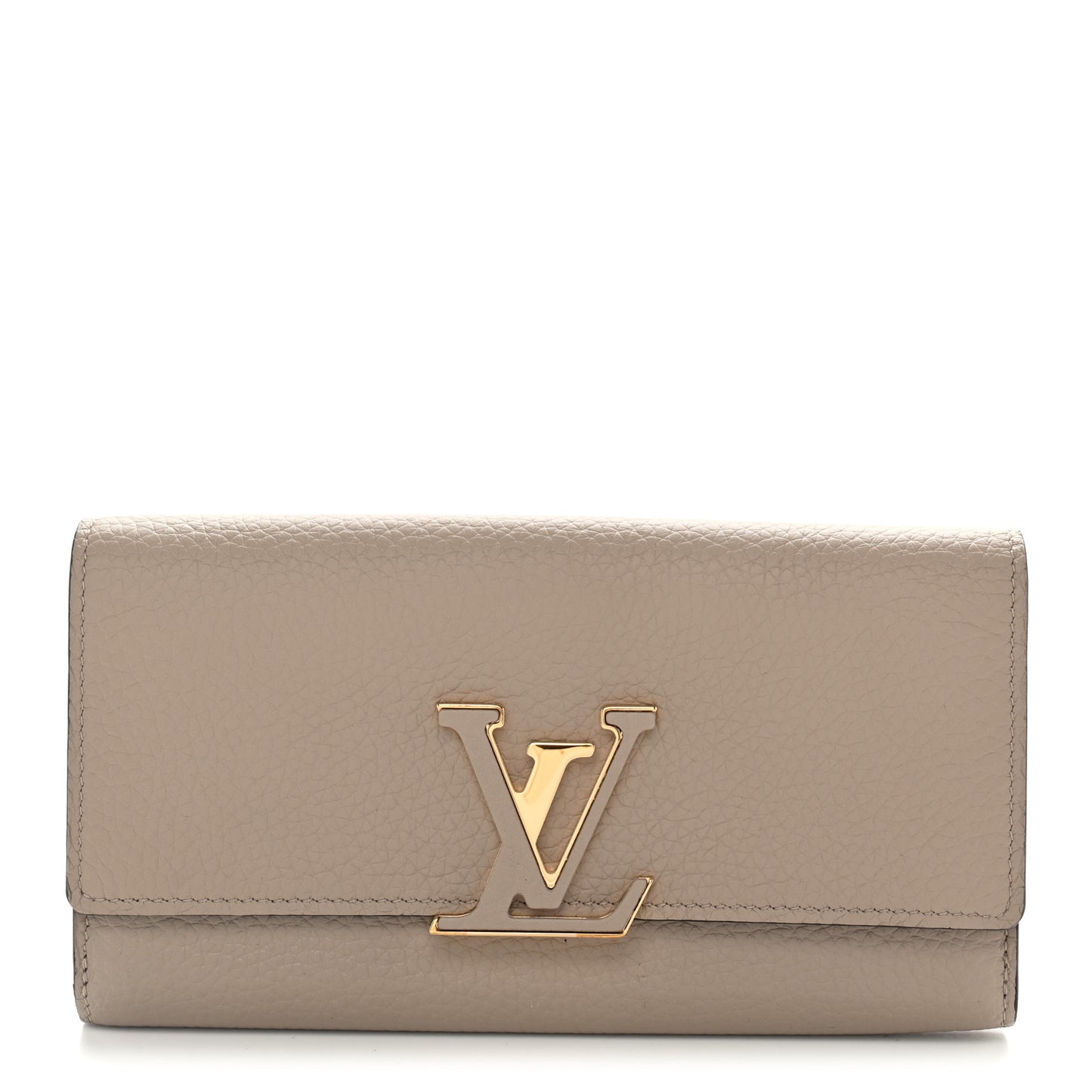 Taurillon Capucines Wallet Galet