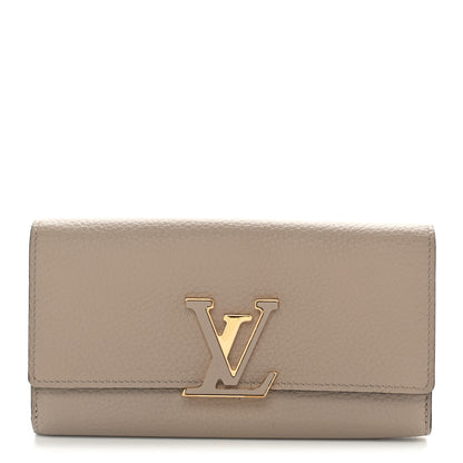 Louis Vuitton Taurillon Capucines Wallet Galet 1 of 7