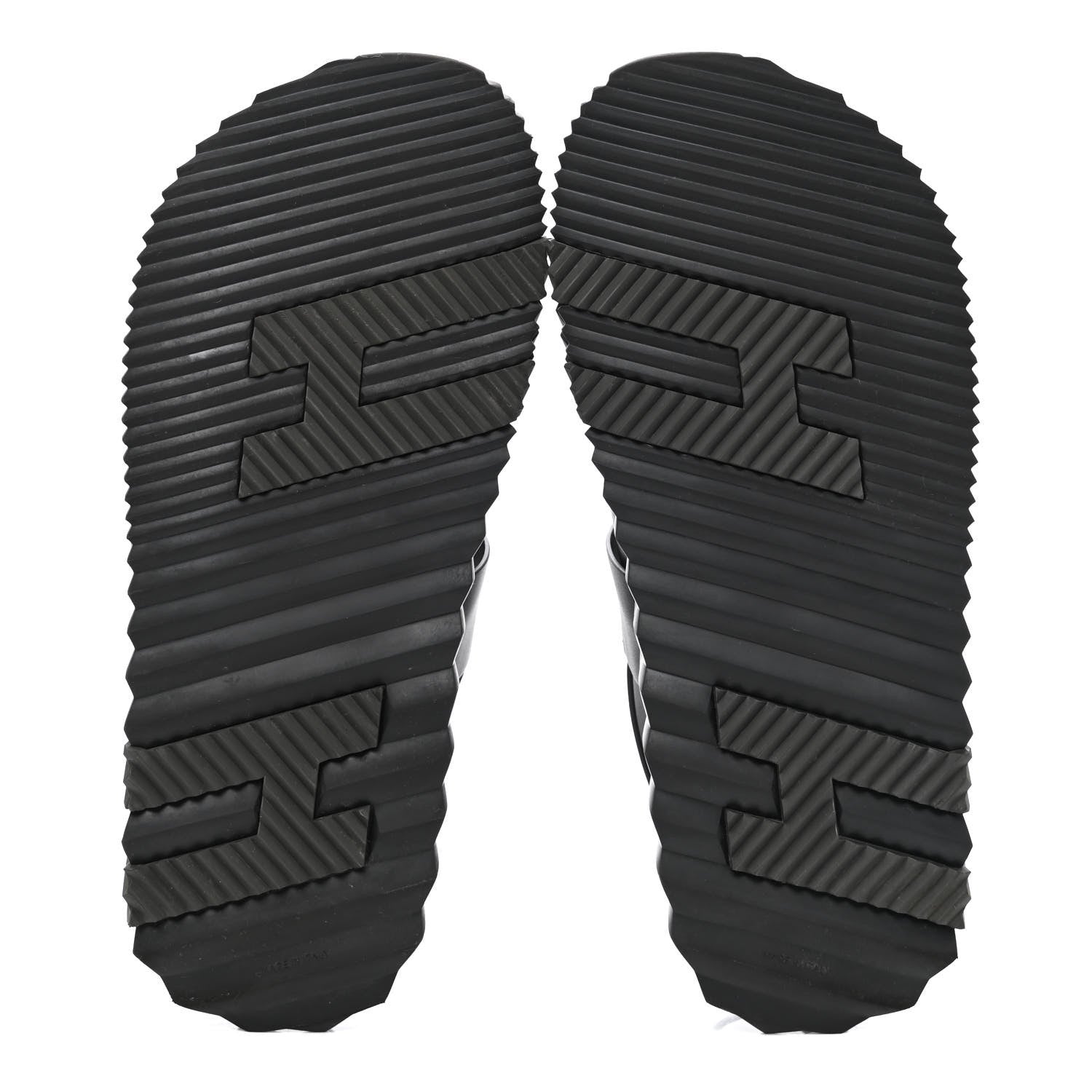 Hermes Calfskin Goatskin Mens Electric Sandals 44 Black 5 of 9