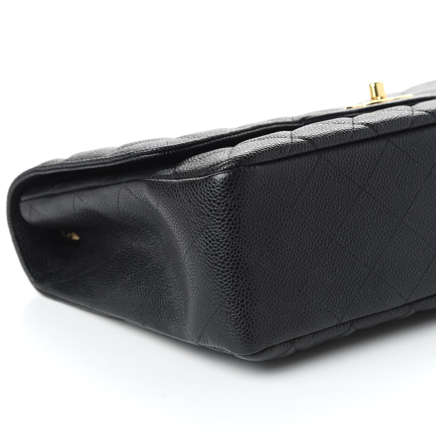 Caviar Quilted Jumbo Single Flap Black