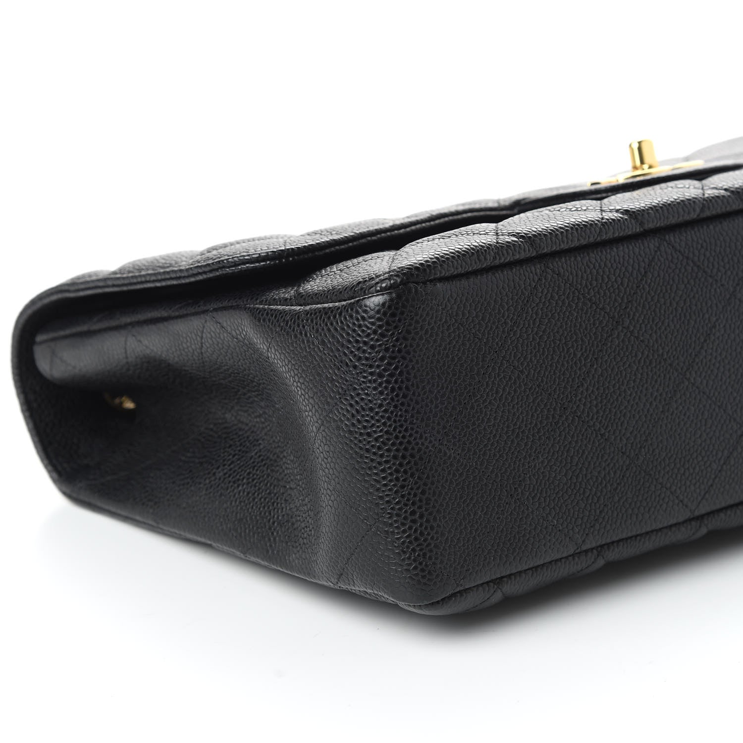 Chanel Caviar Quilted Jumbo Single Flap Black 6 of 11