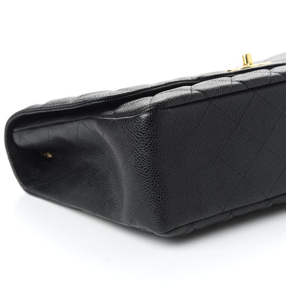 Chanel Caviar Quilted Jumbo Single Flap Black 6 of 11