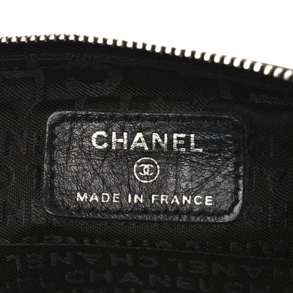 Chanel Aged Calfskin Quilted Cambon Cosmetic Case Black 6 of 10