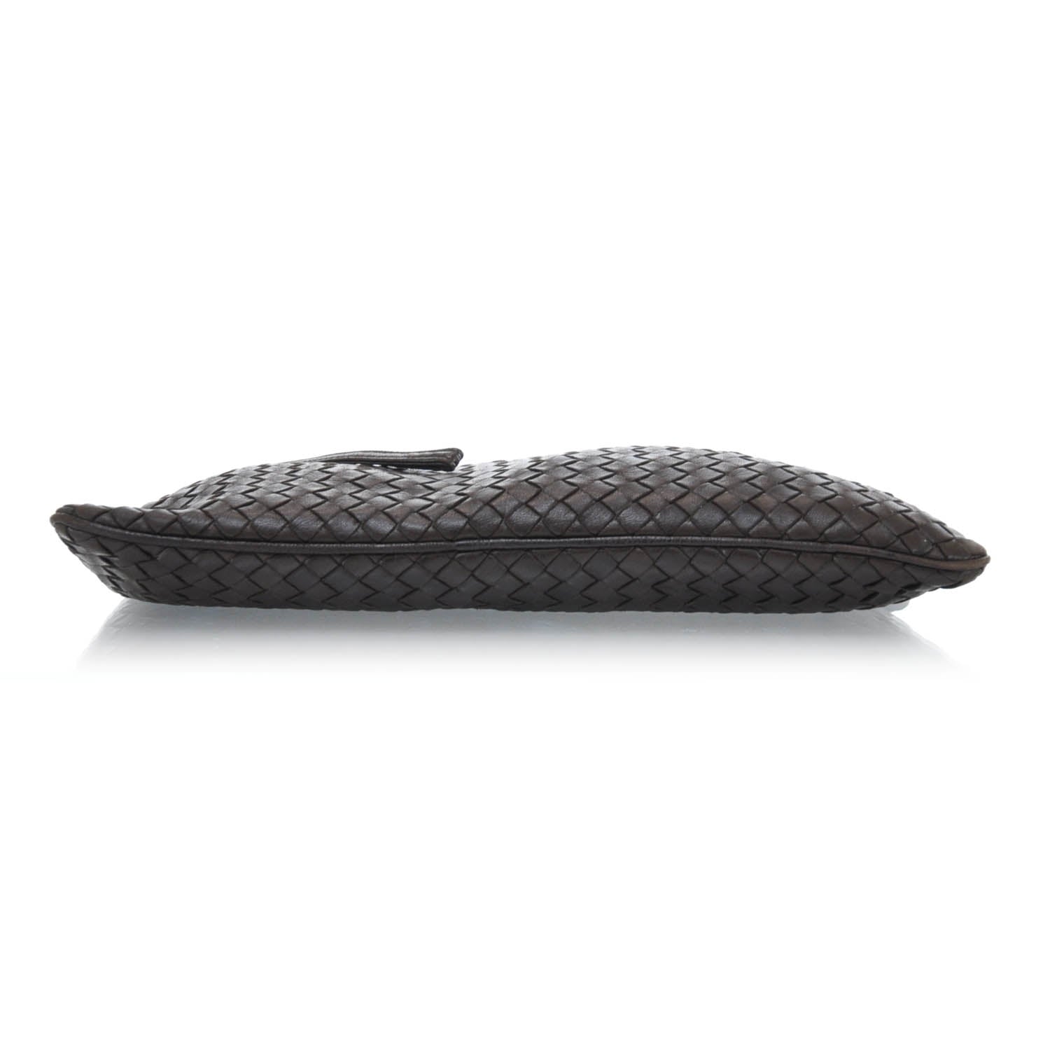 Bottega Veneta Vintage Woven Oversized Clutch Ebano 3 of 7