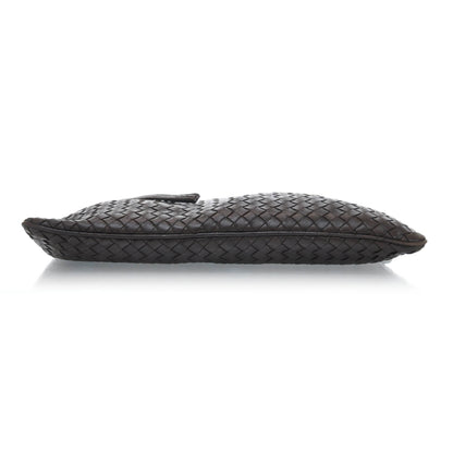 Bottega Veneta Vintage Woven Oversized Clutch Ebano 3 of 7