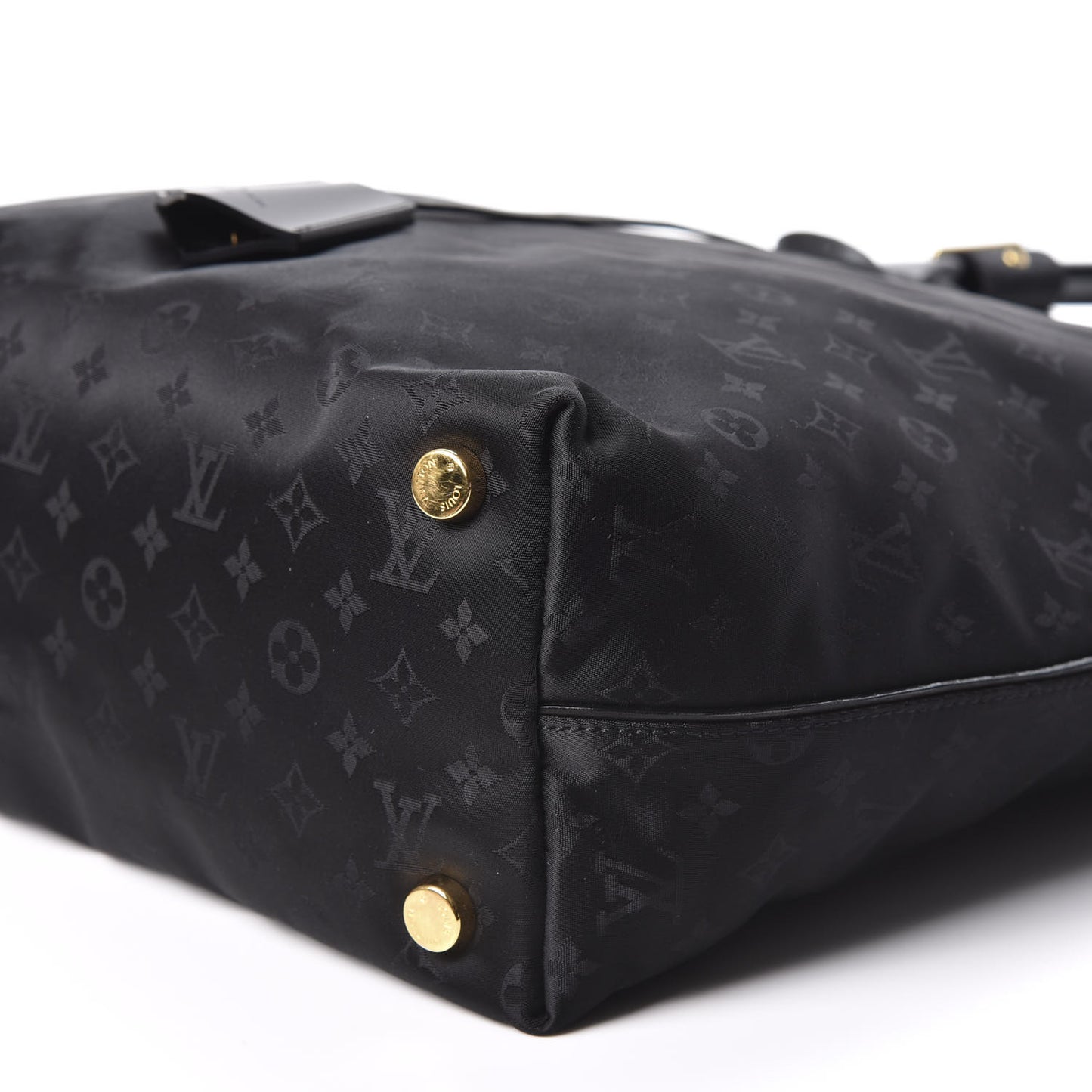 Monogram Nylon Desire Lockit Vertical MM Black