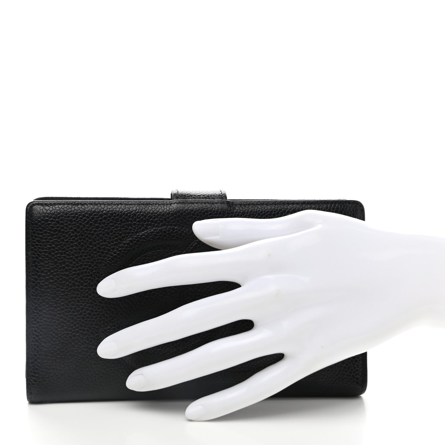 Caviar Timeless CC French Wallet Black