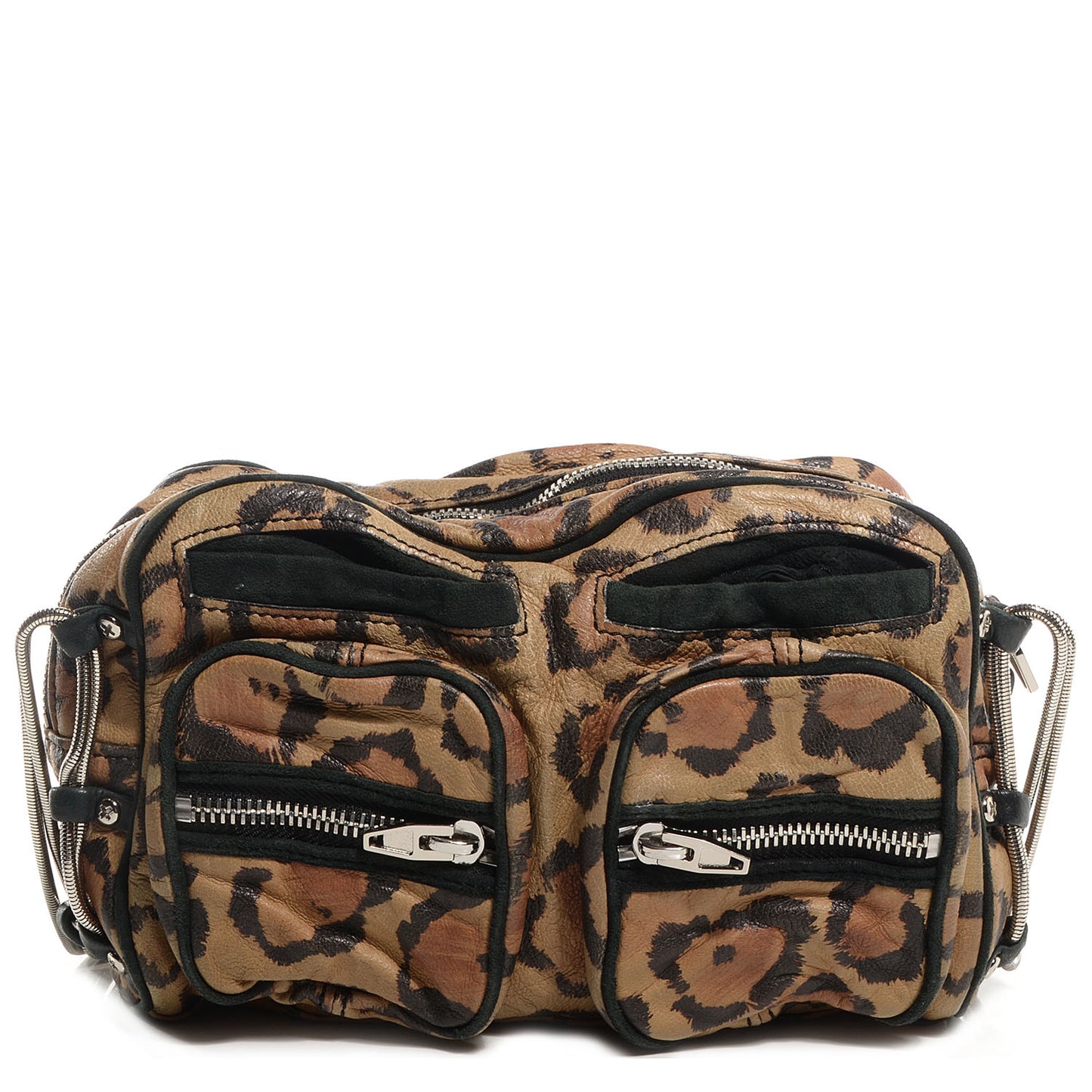 Goatskin Leopard Print Brenda Chain Bag