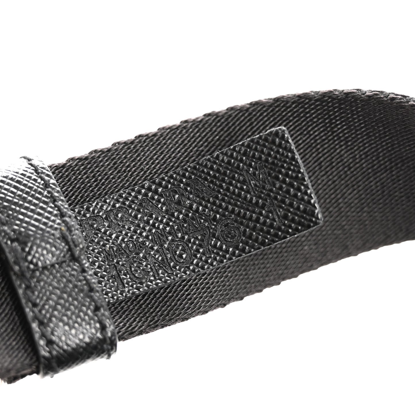 Re-Nylon Belt With Square Pouch Black
