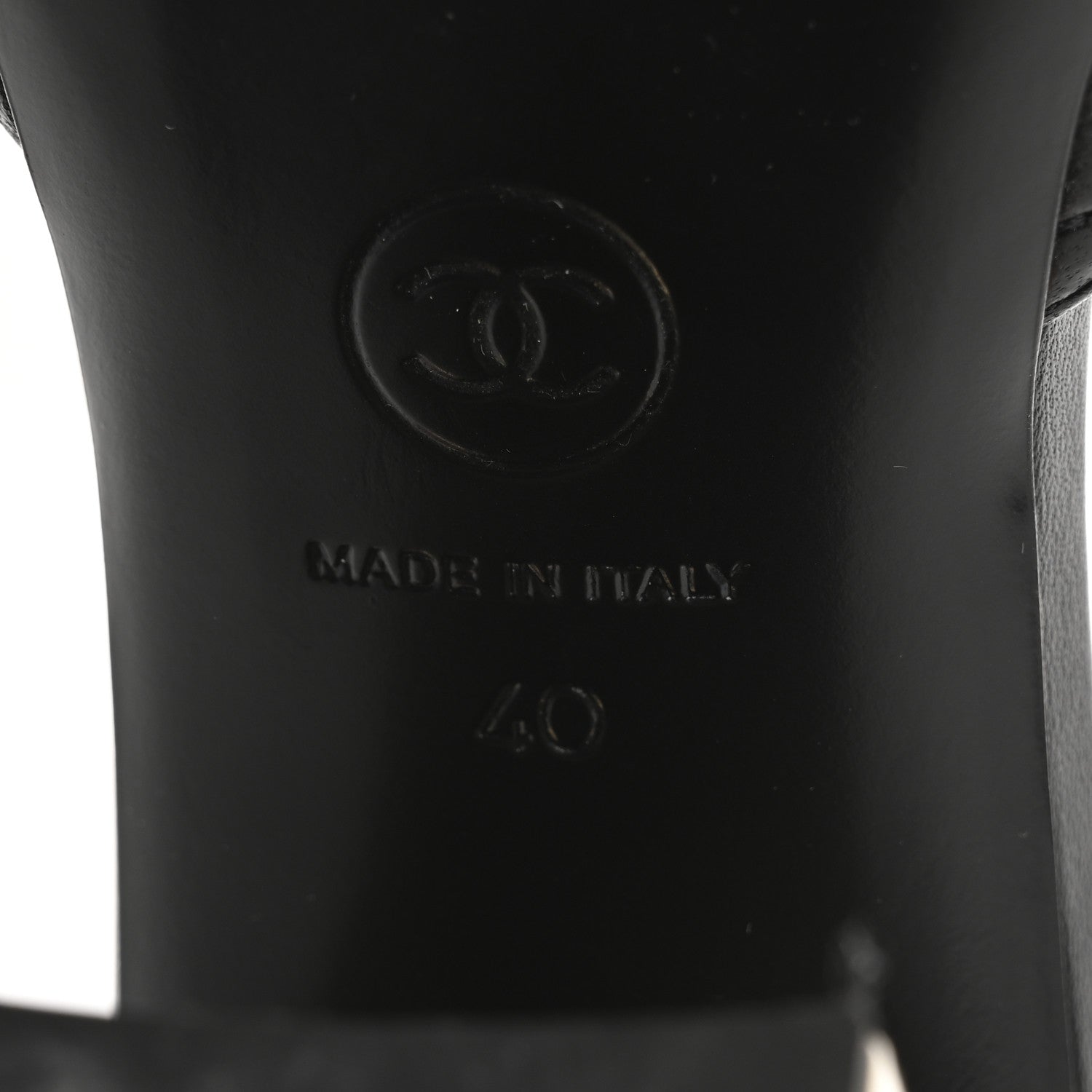 Chanel Lambskin Quilted CC Mules 40 Black 8 of 10