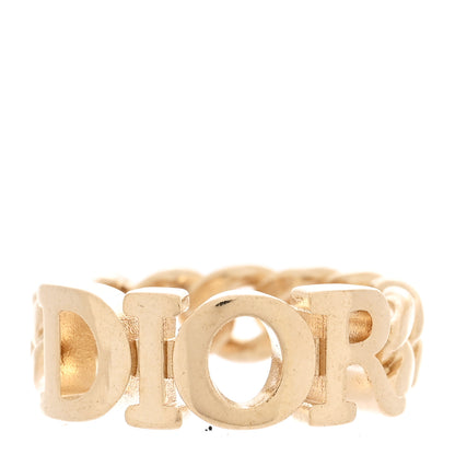 Christian Dior Metal Dio(r)evolution Chain Ring L Gold 1 of 4