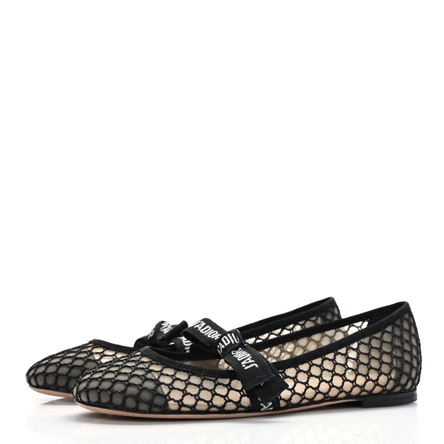 Resille Ribbon Miss J'Adior Ballet Flat 36.5 Black