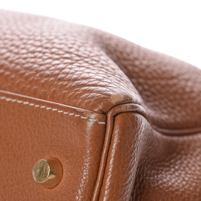 Hermes Fjord Kelly Retourne 40 Gold 40 of 41