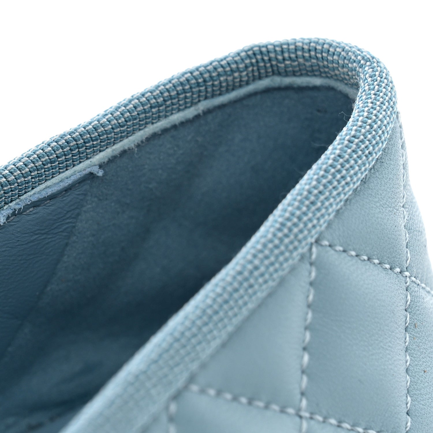 Chanel Lambskin Quilted CC Cap Toe Ballerina Flats 38.5 Blue 9 of 12