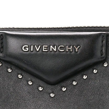 Givenchy Calfskin Small Studded Antigona Beauty Wristlet Black 8 of 11