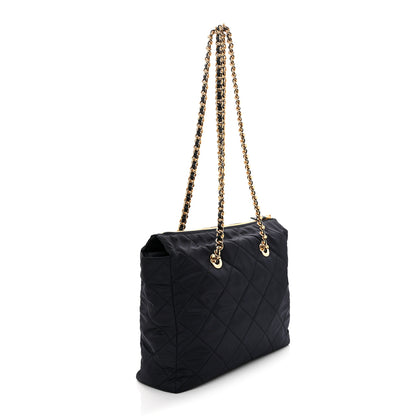 Prada Nylon Tessuto Impuntu Quilted Tote Baltico 3 of 10