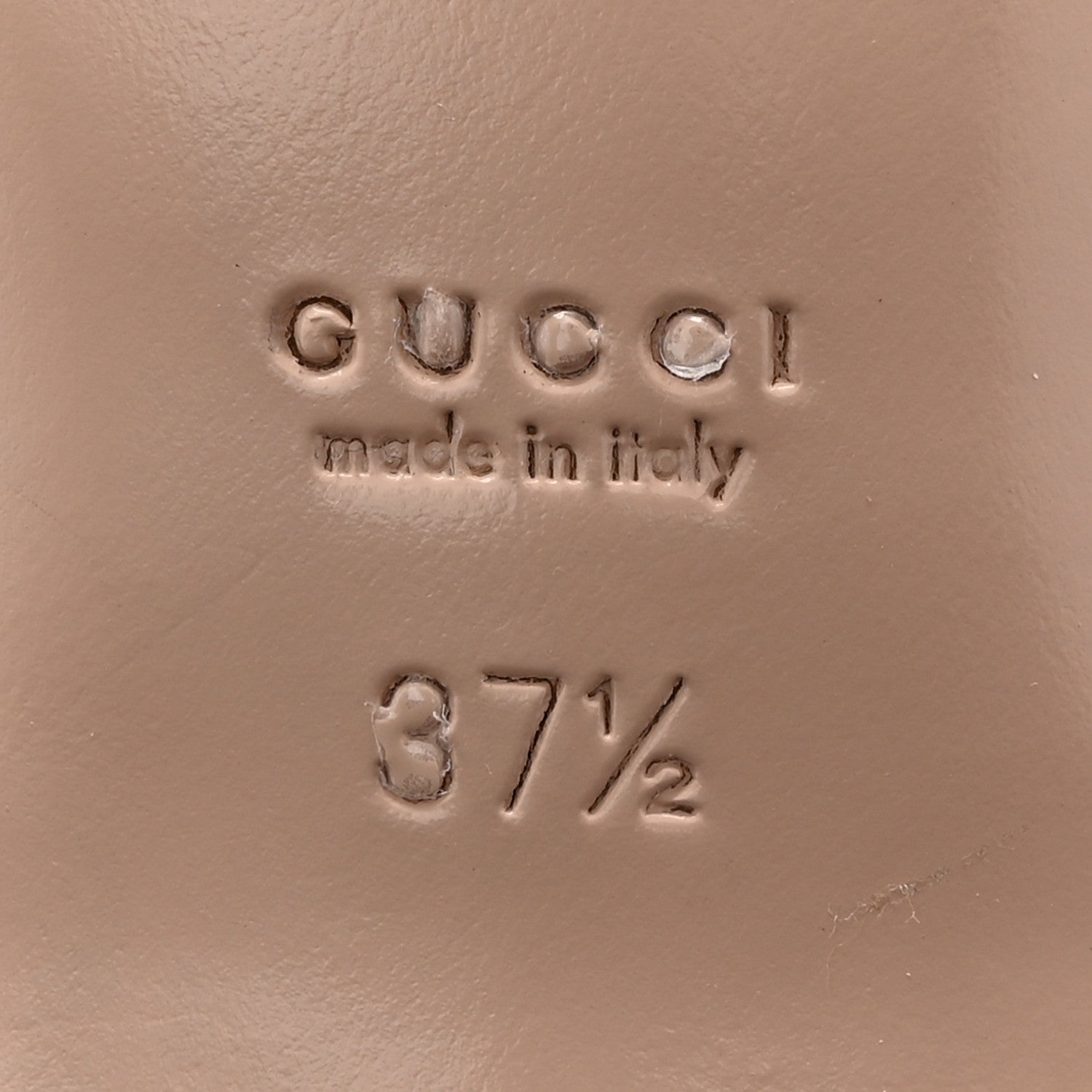 Gucci Calfskin Glitter Double G Slingback Flats 37.5 Silver Black 8 of 9