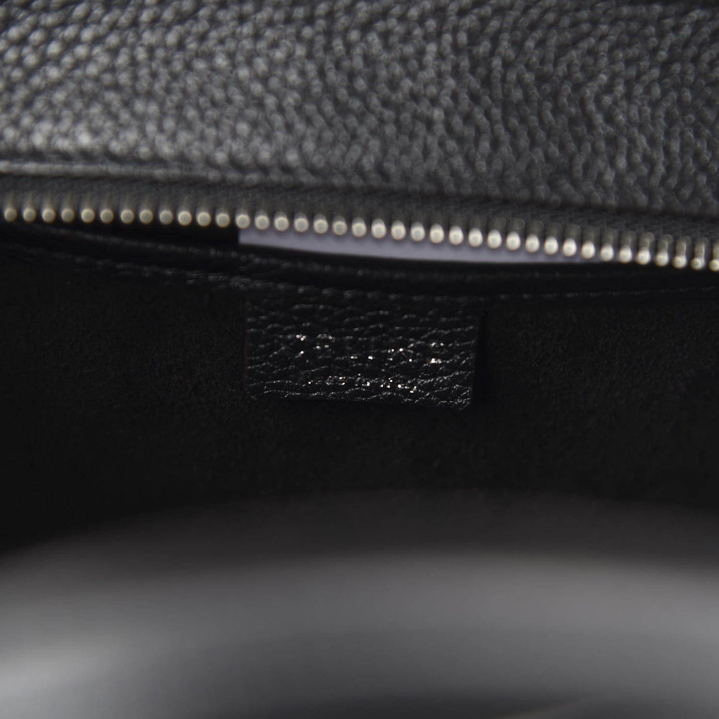 Drummed Calfskin Nano Luggage Black