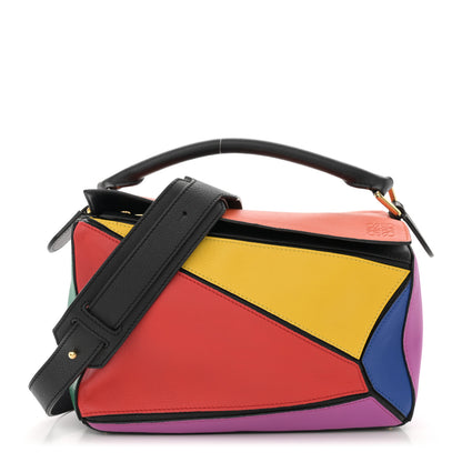 Loewe Calfskin Small Puzzle Bag Multicolor Black 1 of 11