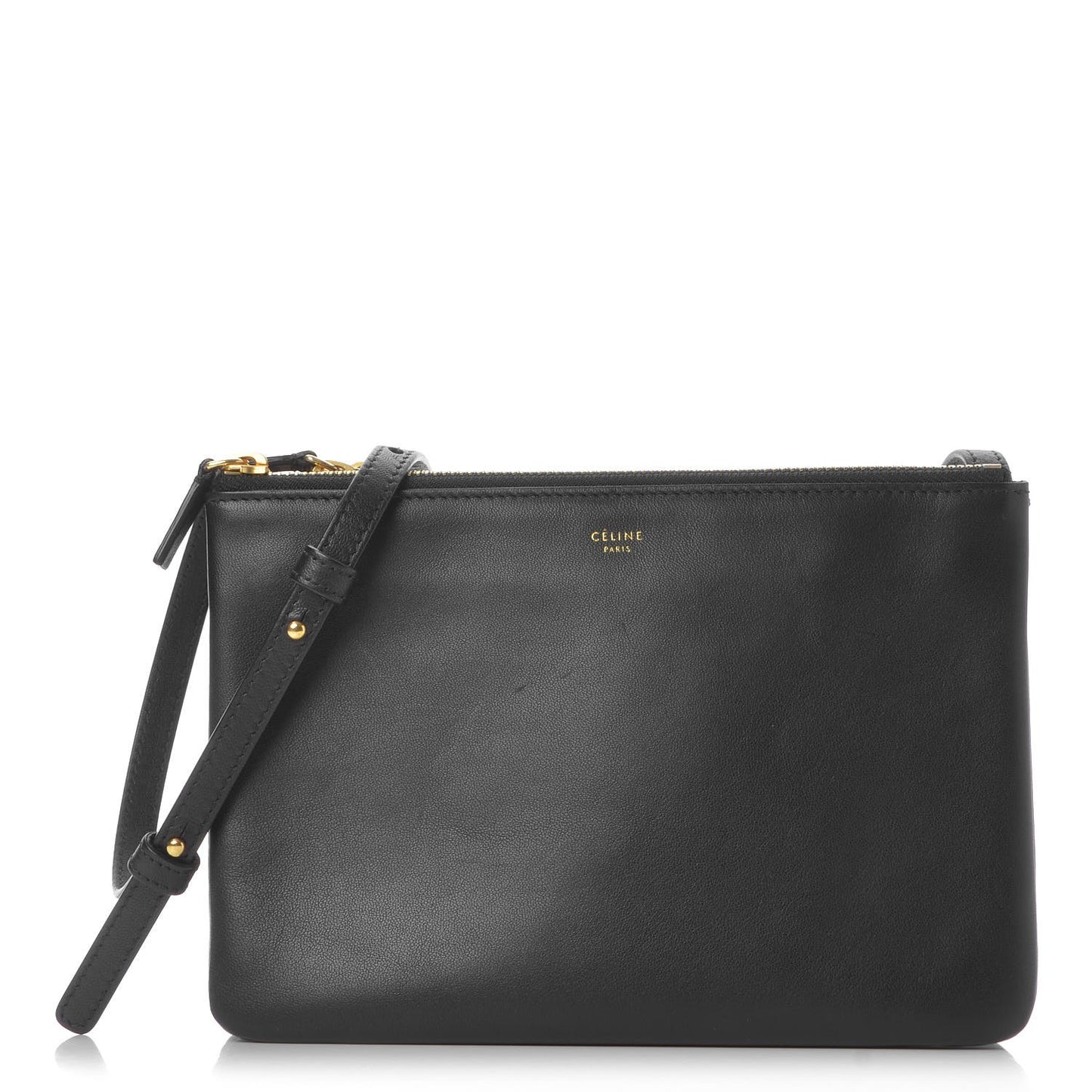 Lambskin Small Trio Crossbody Bag Black
