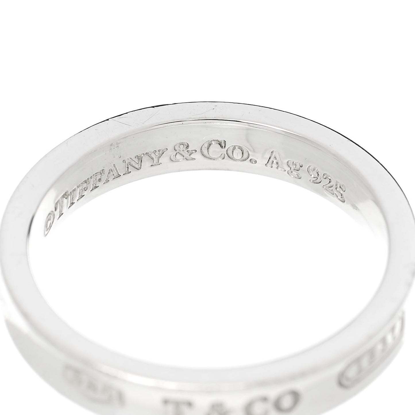Sterling Silver Narrow 1837 Band Ring 58 8.25