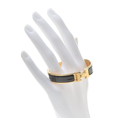Hermes Enamel Narrow Clic Clac H Bracelet PM Black 2 of 6