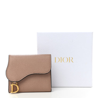 Christian Dior Grained Calfskin Saddle Lotus Wallet Blush 7 of 7