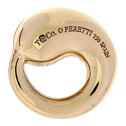 Tiffany 18K Yellow Gold 9mm Elsa Peretti Mini Eternal Circle Pendant 3 of 3