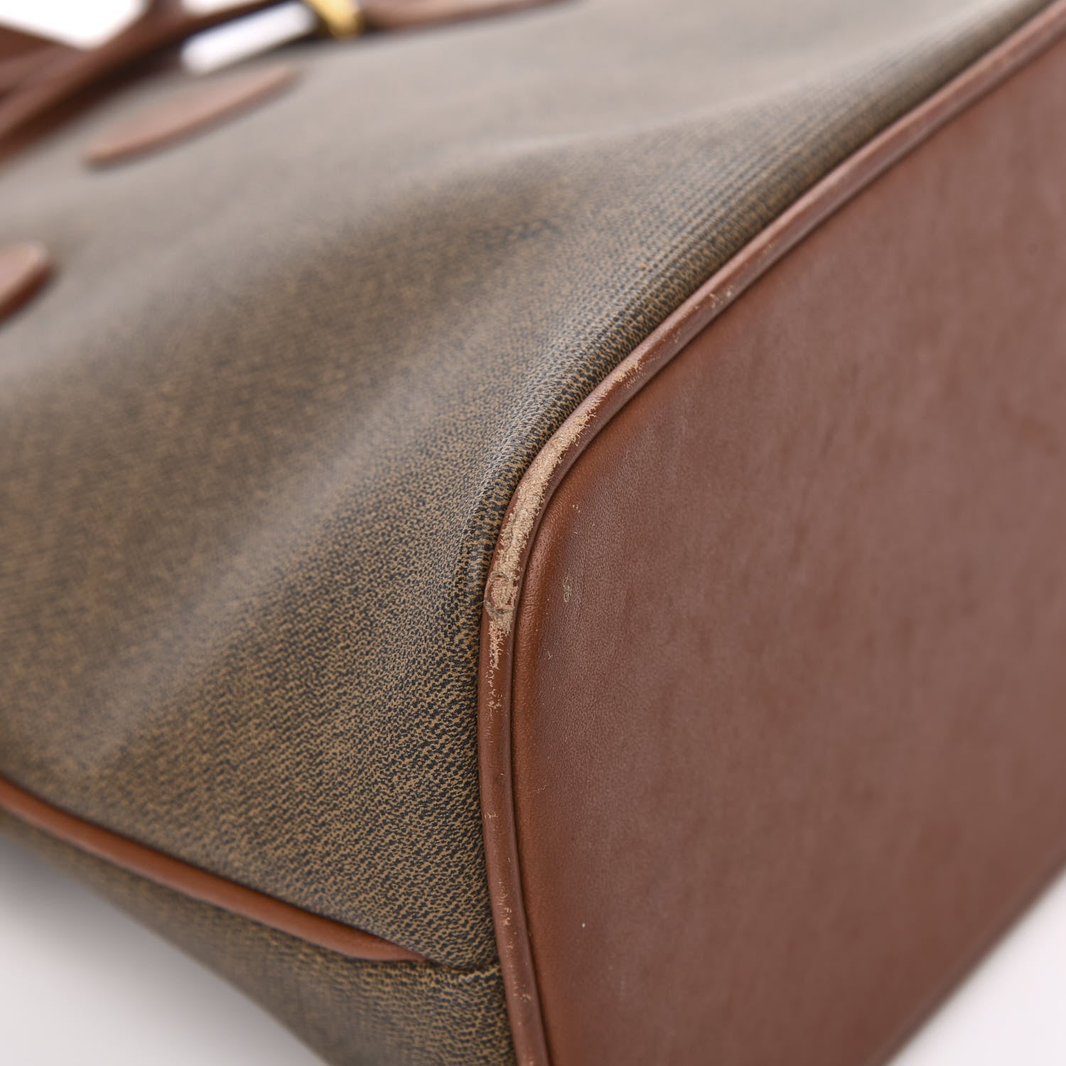 Fendi Nappa Canvas Top Handle Bag Brown 9 of 13