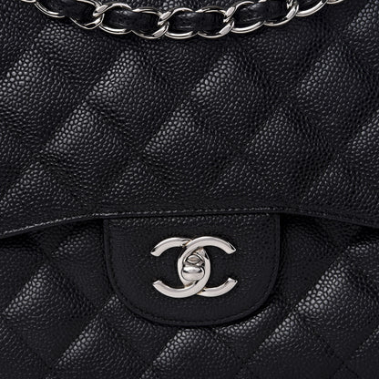 Chanel Caviar Quilted Jumbo Double Flap Black 8 of 8